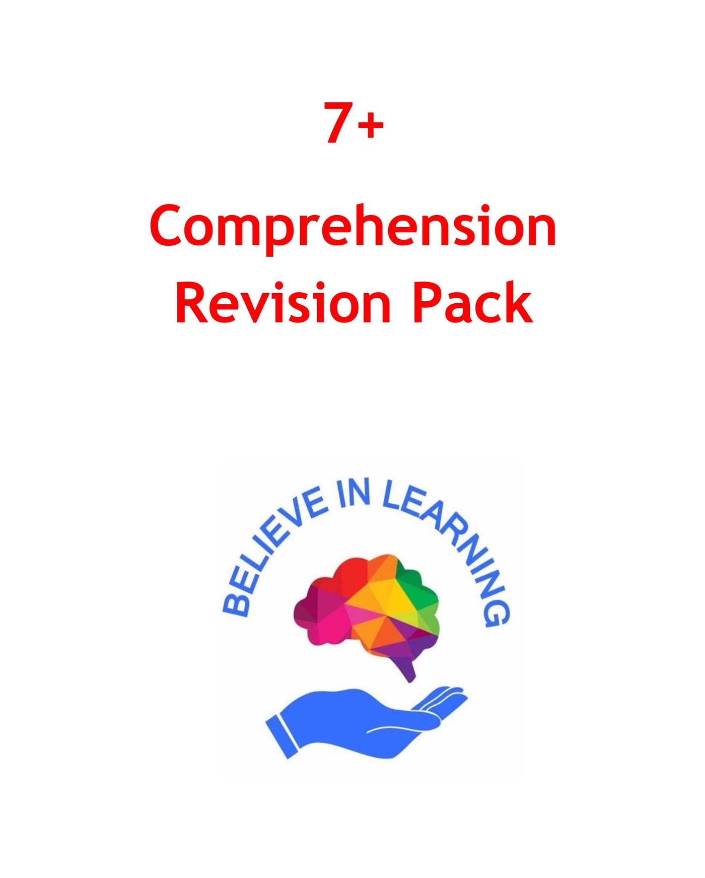 7+ Comprehension Revision Pack