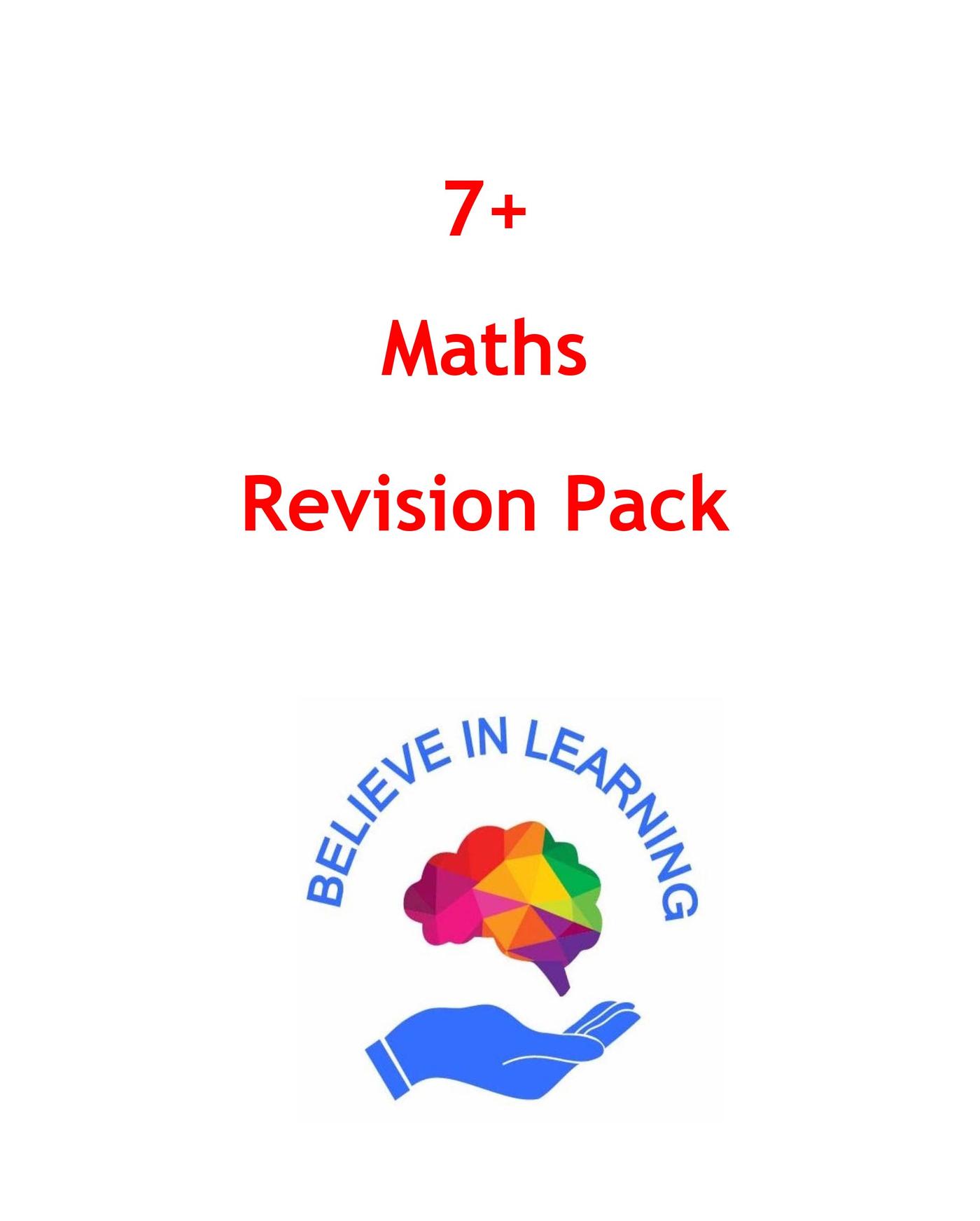 7+ Maths Revision Pack