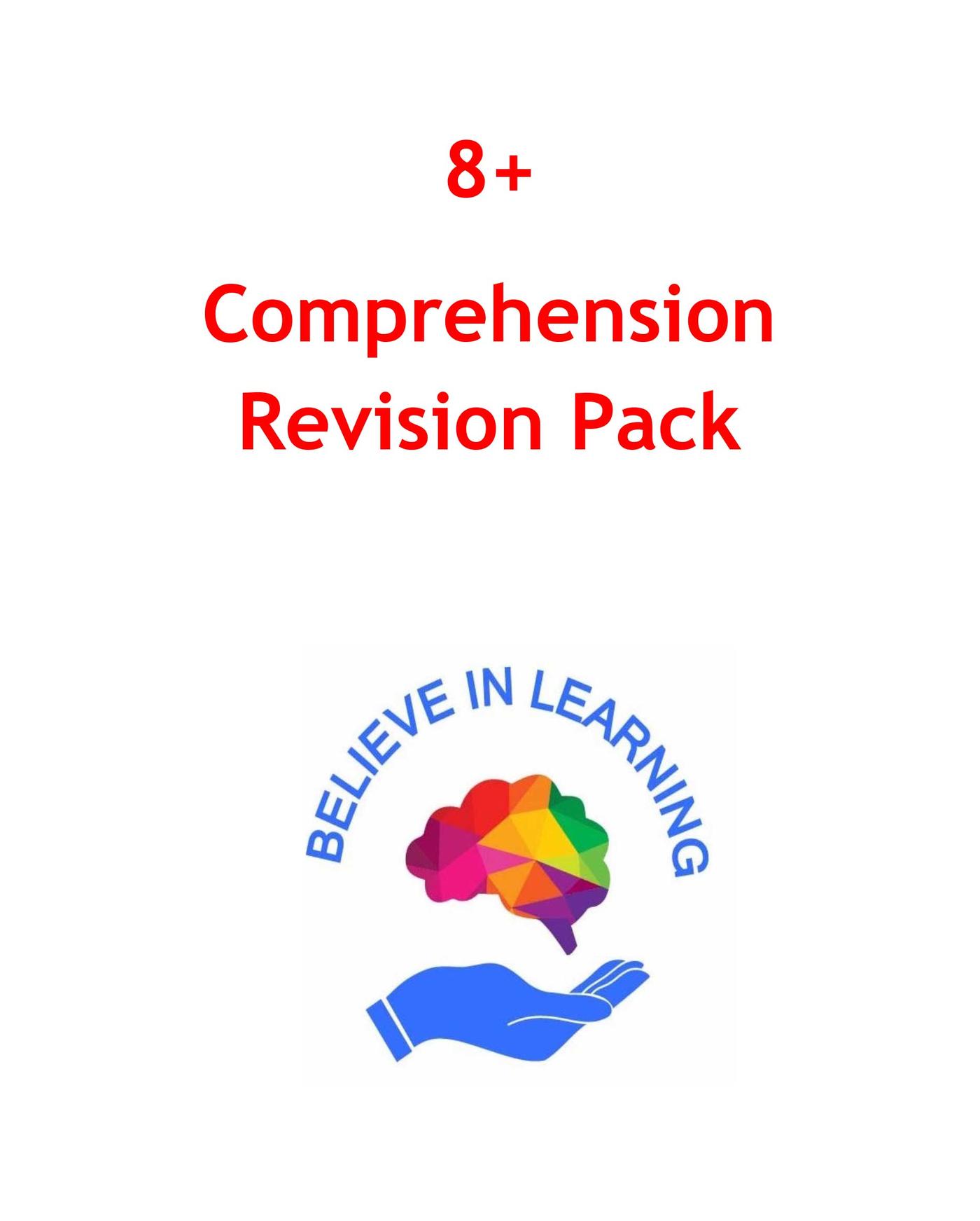 8+ Comprehension Revision Pack